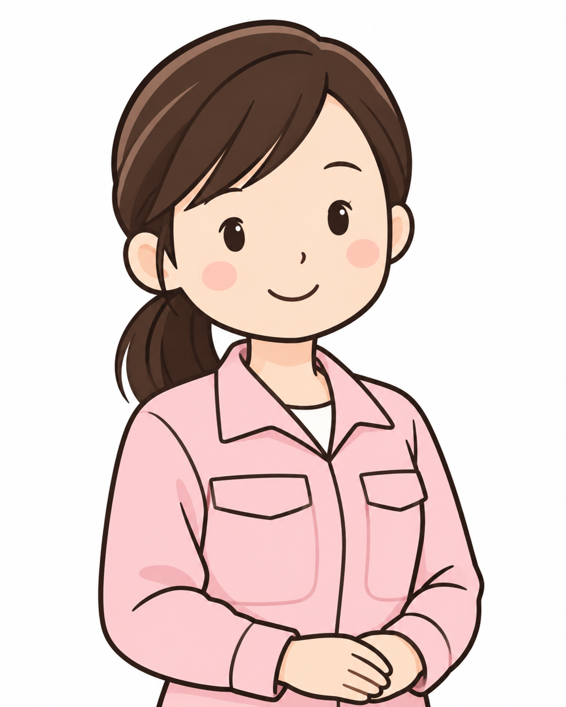 代表の女性が穏やかな表情で微笑んでいるポートレート